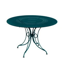 Utebord·Trädgårdsbord|Trädgårdsbord-Fermob 1900 bord Ø117 cm, Acapulco blue