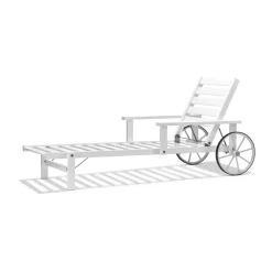 Sittmöbler·Solstolar & Solsängar|Solstolar & Solsängar-Fri Form 31 liggvagn, White, 79x174 cm