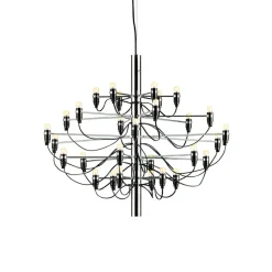 2097 Sarfatti ljuskrona, Krom 30 lampor^Flos