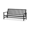Trädgårdssoffor & Trädgårdsbänkar|Balkongmöbler·Balkongsoffor-Fri Form 09 soffa, Black, 3-sits