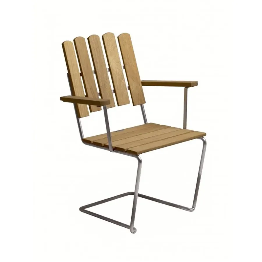 A2 fåtölj, Ek olja-varmförzinkat stativ^Grythyttan Stålmöbler Clearance