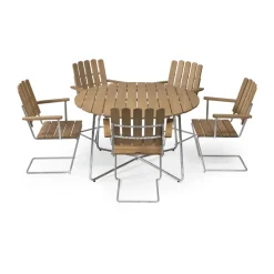 A2 fåtölj, Ek olja-varmförzinkat stativ^Grythyttan Stålmöbler Discount