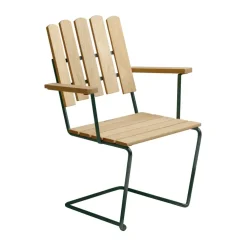 Sittmöbler·Trädgårdsstolar & Utestolar|Trädgårdsstolar & Utestolar-Grythyttan Stålmöbler A2 fåtölj, Oljad furu-grön