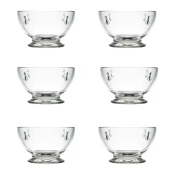 Dessertskålar-La Rochère Abeille glasskål 60 cl 6-pack, Klar
