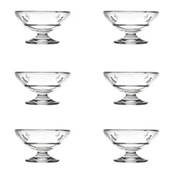 Abeille glasskål på fot 20 cl 6-pack, Klar^La Rochère New