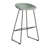 About a Stool 38 High barstol 2.0, Fall green-svart stålstativ^HAY Online