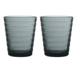 Aino Aalto dricksglas 22 cl 2-pack, Mörkgrå^Iittala New