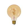 Smarta Hem Filament LED-glob ljuskälla, amber, 95mm, spiral e27, 6w^Airam Clearance