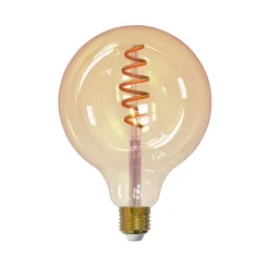 Övriga Lamptillbehör|Ljuskällor-Airam Smarta Hem Filament LED-glob ljuskälla, amber, 125mm, spiral e27, 6w