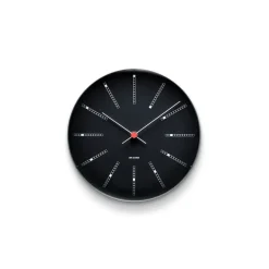 Väggklockor-Arne Jacobsen Clocks AJ Bankers väggur svart, Ø 21 cm
