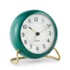 Bordsklockor-Arne Jacobsen Clocks AJ Station bordsklocka grön, grön