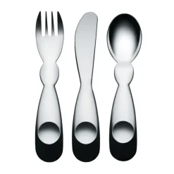 Barnbestick|Bestickset-Alessi ni bestick barnset, 3 delar