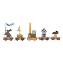 Barnrumsinredning|Barnrumsinredning-Bloomingville Alfi födelsedagståg 39 cm, Brun