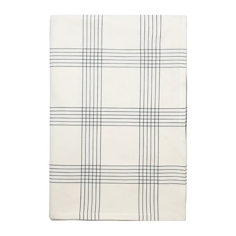 Dukar|Dukar-Broste Copenhagen Alice bordsduk, 160x300 cm, Black-Natural