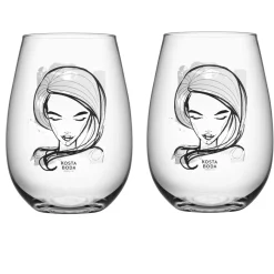 All about you tumblerglas 57 cl 2-pack, need you (vit)^Kosta Boda New