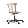 Kontorsstolar & Skrivbordsstolar-Stolab Alt stol snurrstativ klädd sits ek, Hallingdal 65-220-naturell olja