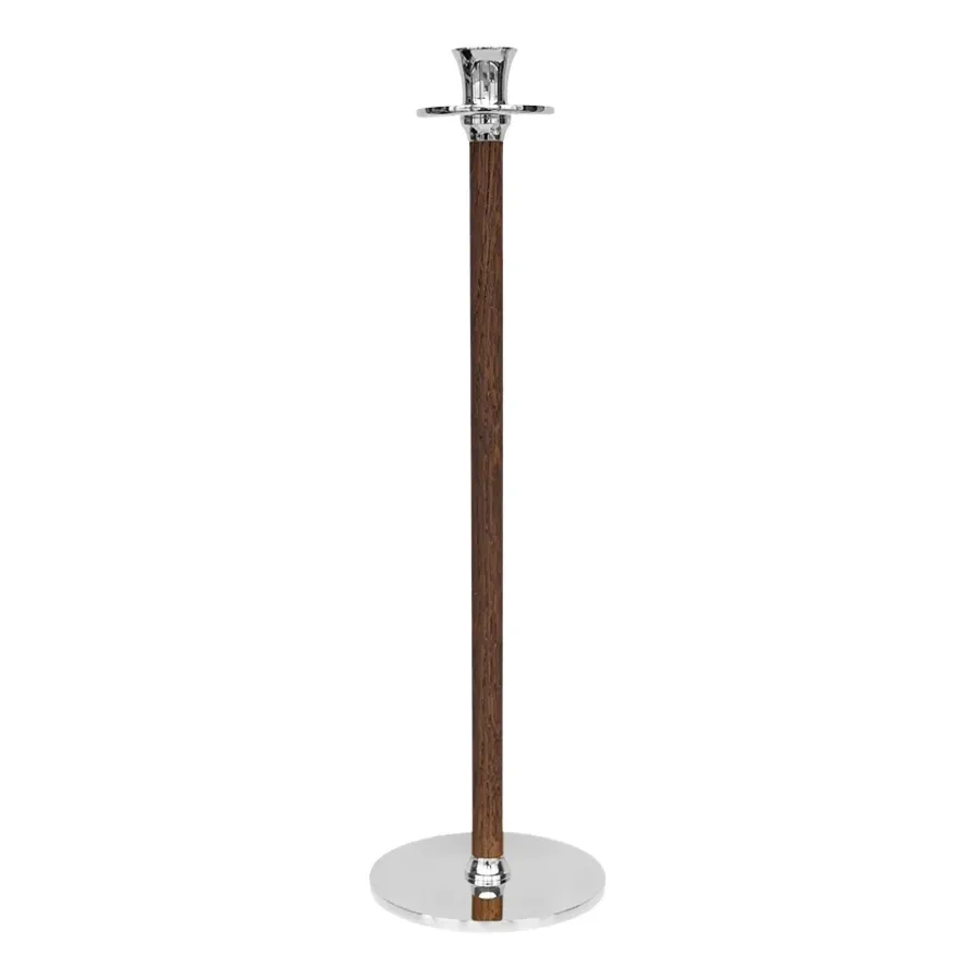 Alto Basso ljusstake, Förnicklad mässing^Hilke Collection Online