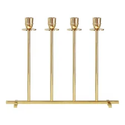 Adventsljusstakar För Levande Ljus-Hilke Collection Alto ljusstake, Solid mässing