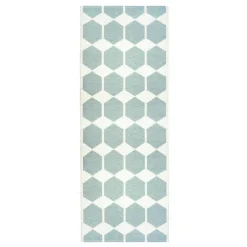 Utomhusmattor|Plastmattor-Brita Sweden Anna matta aqua (turkos), 70 x 200 cm