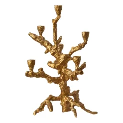 Ljusstakar-POLSPOTTEN Apple tree ljusstake L 53 cm, Guld