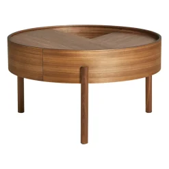 Arc soffbord Ø66 cm, Valnöt^Woud Discount