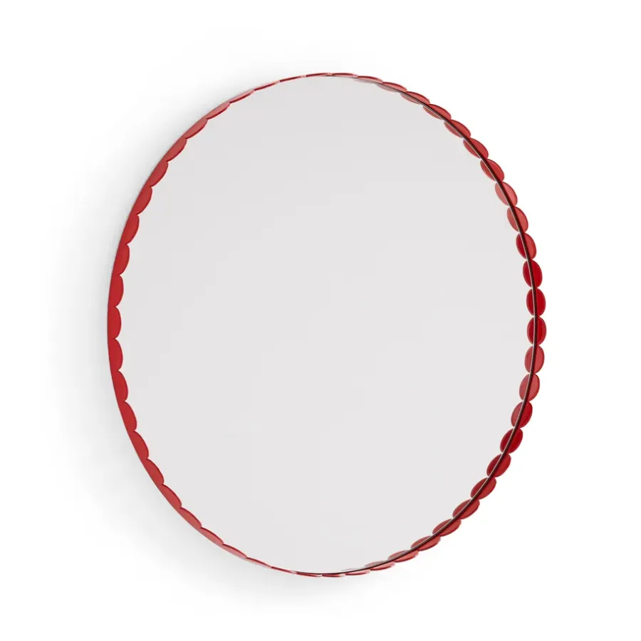 Arcs Mirror spegel Ø60 cm, Red^HAY Online