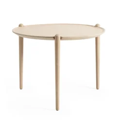 Soffbord-Design House Stockholm Aria soffbord, Light oak, Ø60x46 cm