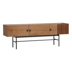 Tv-Bänkar & Mediabänkar|Tv-Bänkar & Mediabänkar-Woud Array sidobord låg, 150 cm, Valnöt