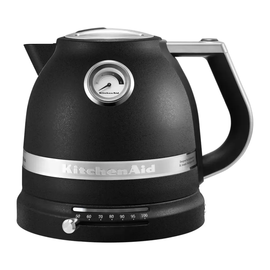 Vattenkokare-KitchenAid Artisan vattenkokare med variabel temperatur 1,5 L, Cast iron black