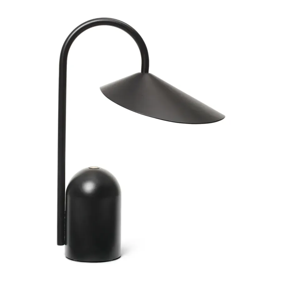 Arum portabel lampa, Black^Ferm Living