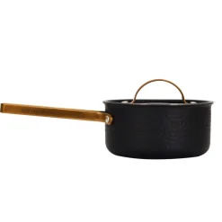 Arvet hamrad svart kastrull med lock, Viggo, 1 liter^Vargen & Thor Hot