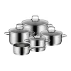 Grytset & Kastrullset|Kastruller-WMF Astoria grytset 5 delar, Rostfritt stål