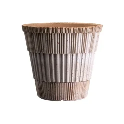 Atlas raw kruka med fat, Rosa, Ø14 cm^Bergs Potter Best