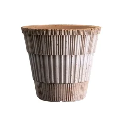 Atlas raw kruka med fat, Rosa, Ø25 cm^Bergs Potter New