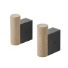 Attach klädhängare 2-pack, Oak-Black^Muuto Outlet