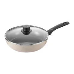 Traktörpannor & Sauteuser-Ballarini Ledro keramisk traktörpanna med glaslock, 28 cm