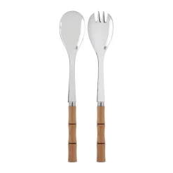 Salladsbestick-SABRE Paris Bamboo shape salladsbestick 2 delar, Light wood laminated