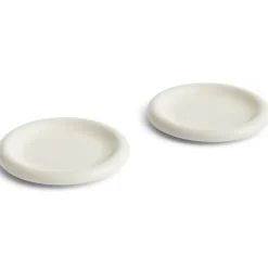 Barro tallrik, Off-white, Ø18 cm 2-pack^HAY