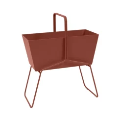 Balkongmöbler·Balkonglådor|Balkonglådor-Fermob Basket high planteringsbox, Red ochre