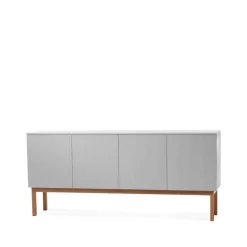 Beam sideboard, ljusgrå, stativ i oljad ek^A2 New