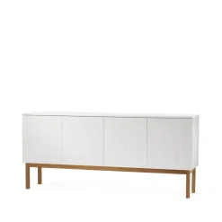 Sideboards & Skänkar|Sideboards & Skänkar-A2 Beam sideboard, vit lack, stativ i oljad ek