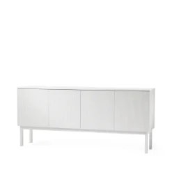 Beam sideboard, vit lack, vitt stativ^A2 Hot