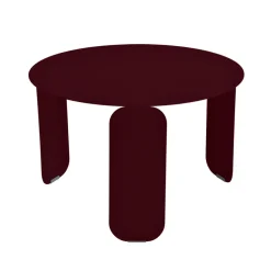 Loungemöbler·Soffbord Utomhus|Soffbord Utomhus-Fermob Bebop Ø60 bord lågt, Black cherry
