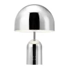 Portabla Lampor-Tom Dixon Bell Portabel LED bordslampa 28 cm, Silver