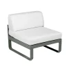 Balkongmöbler·Balkongsoffor|Balkongsoffor-Fermob Bellevie Central modulsoffa, Rosemary-off-white dyna-1-sits