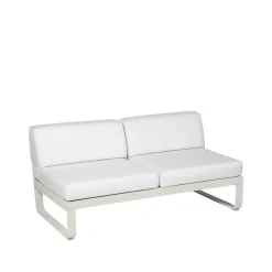 Bellevie Central modulsoffa, 2-sits clay grey, off-white dyna^Fermob