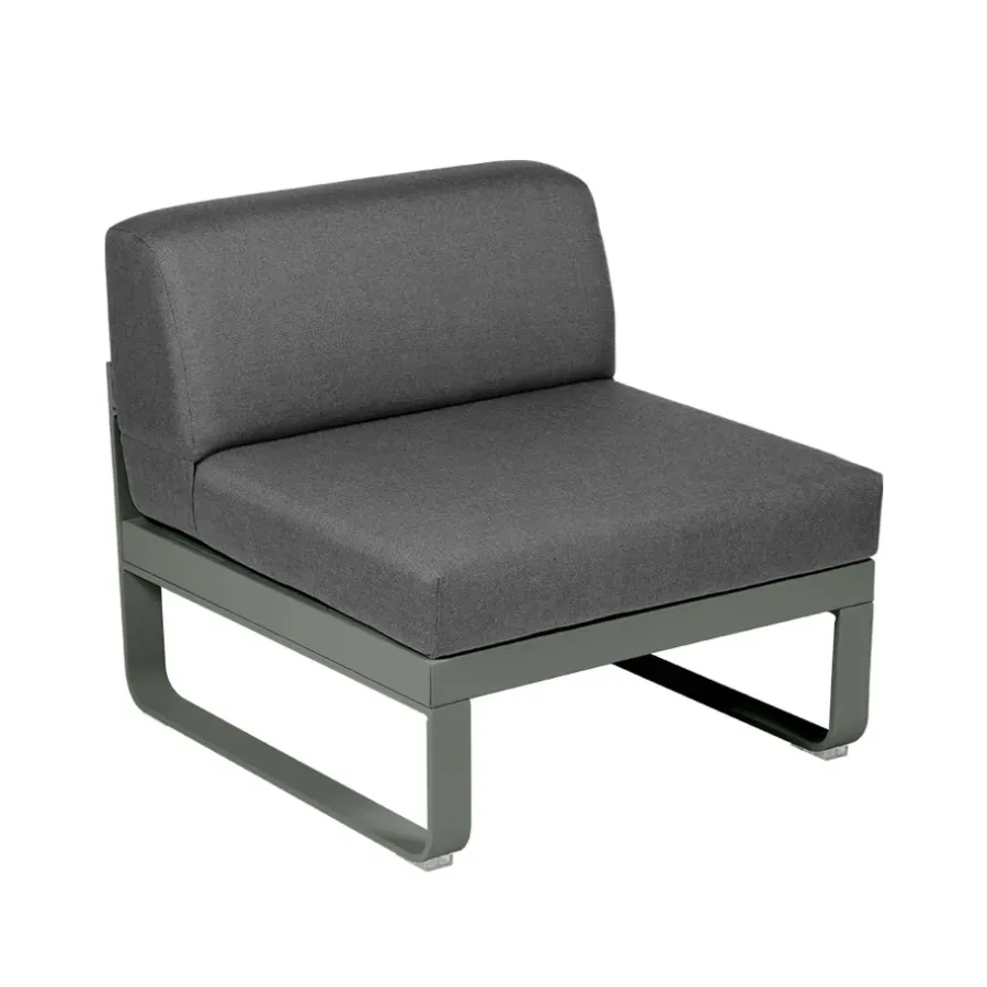 Bellevie Central modulsoffa, Rosemary, graphite grey dyna, 1-sits^Fermob Online