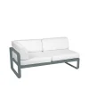 Bellevie Corner modulsoffa, 2-sits storm grey, offwhite dyna, vänster^Fermob