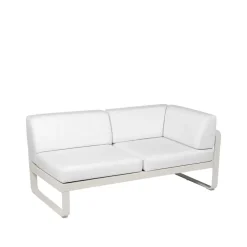 Bellevie Corner modulsoffa, 2-sits clay grey, offwhite dyna, höger^Fermob Online