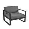 Loungemöbler·Loungefåtöljer & Utefåtöljer|Loungefåtöljer & Utefåtöljer-Fermob Bellevie fåtölj, Anthracite, graphite grey dyna